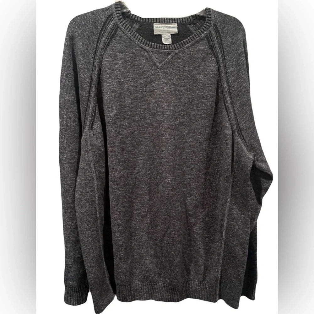Tommy Bahama Sun Up Sun Down Crew Neck Reversible‎ Gray Sweater Size 2XL/TTG